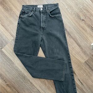 AGOLDE 90s Pinch Waist Black Jean Sz 25